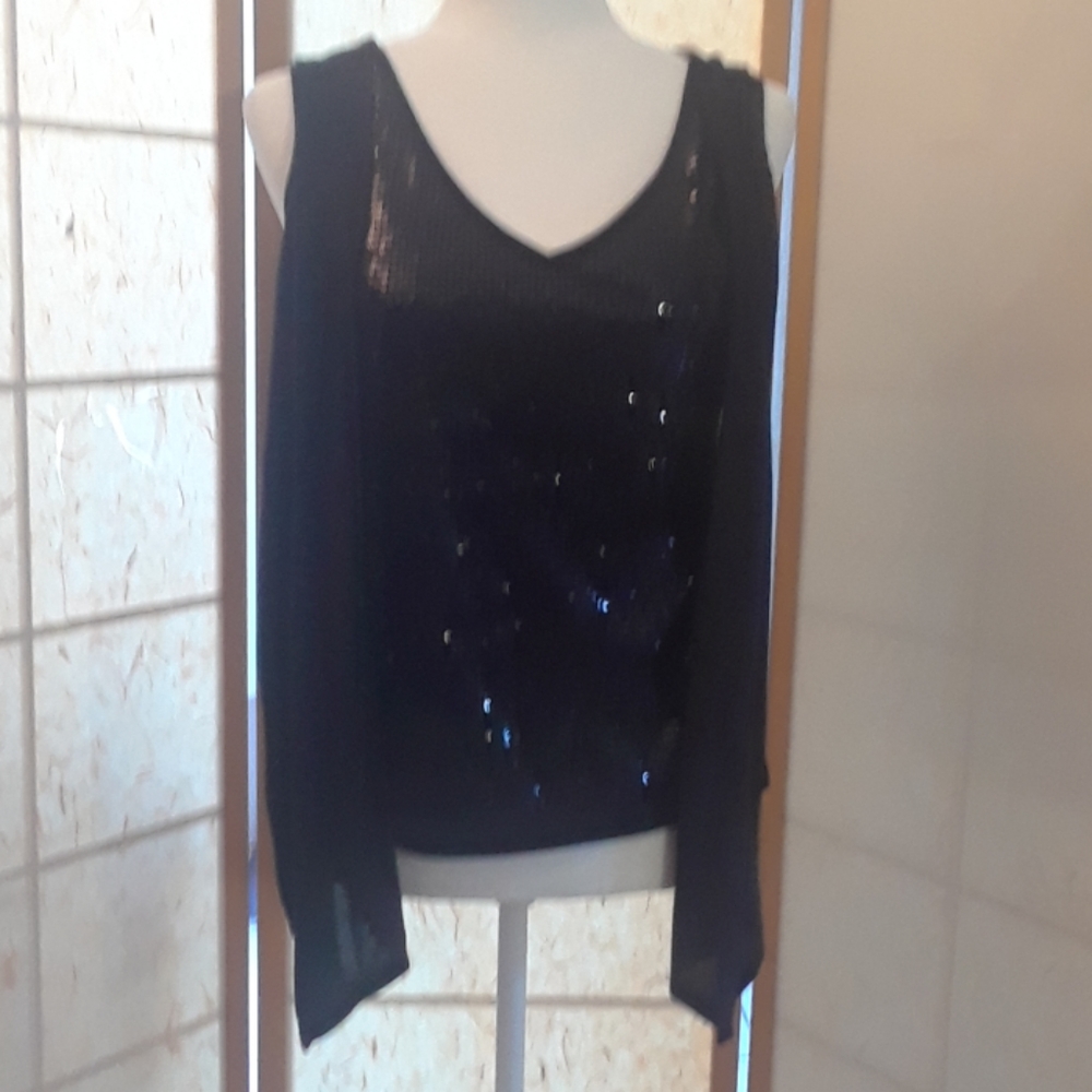 Tank top with sequins